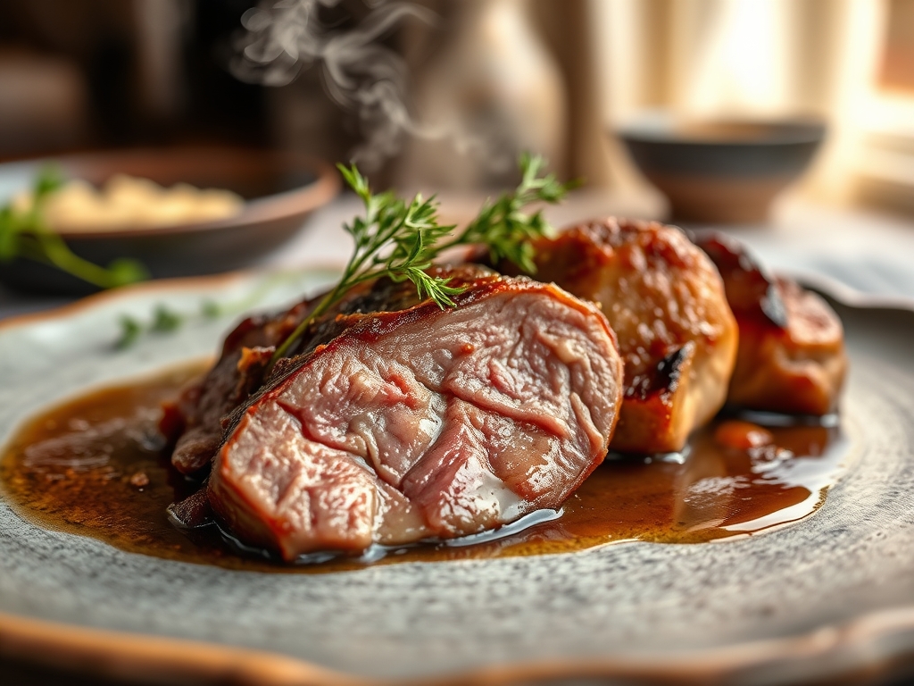 Braised Veal Breast
