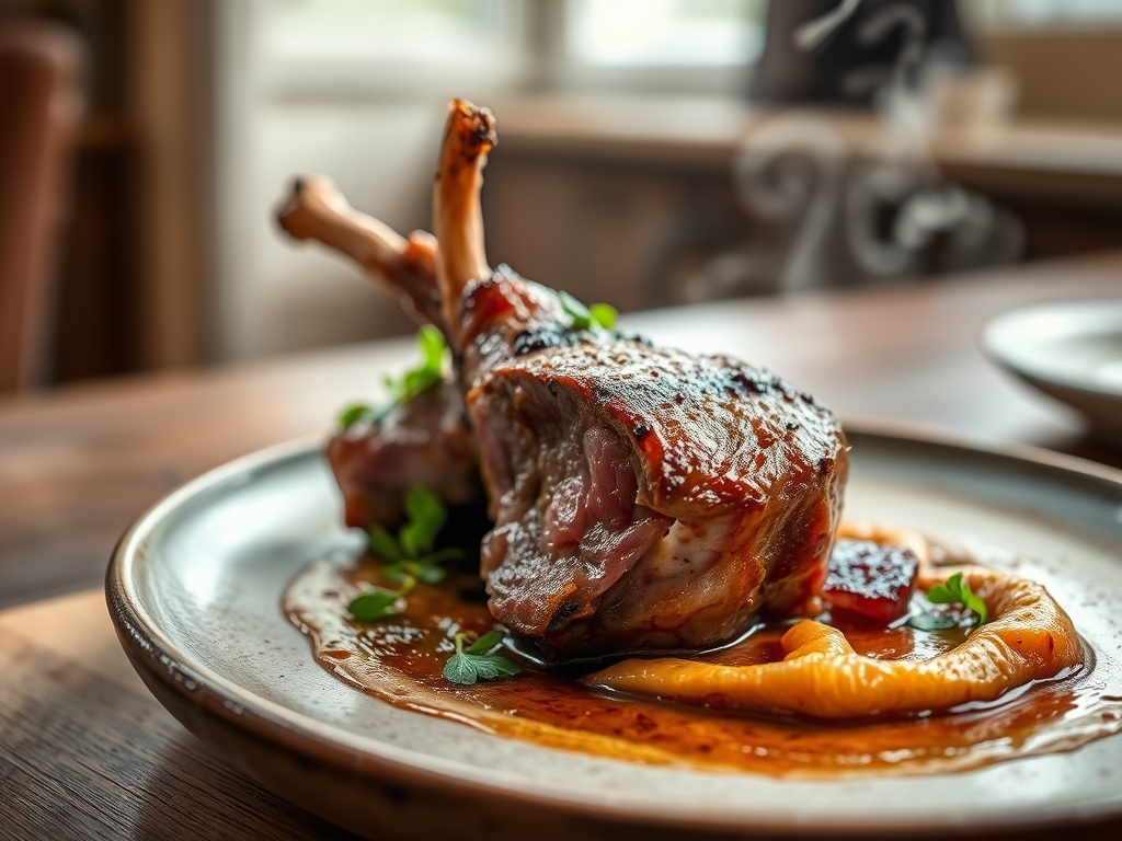 Searing Lamb Neck